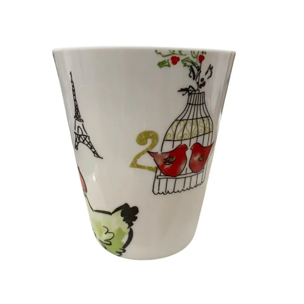 ONE Lenox Porcelain Mug - “12 Days of Christmas” (Days 1, 2, 3) Replacement Cup